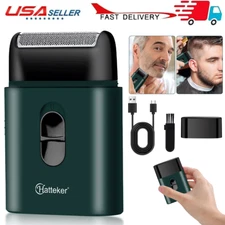 Hatteker Electric Shaver Portable Razor USB Mini Beard Trimmer Clippers Wet/Dry