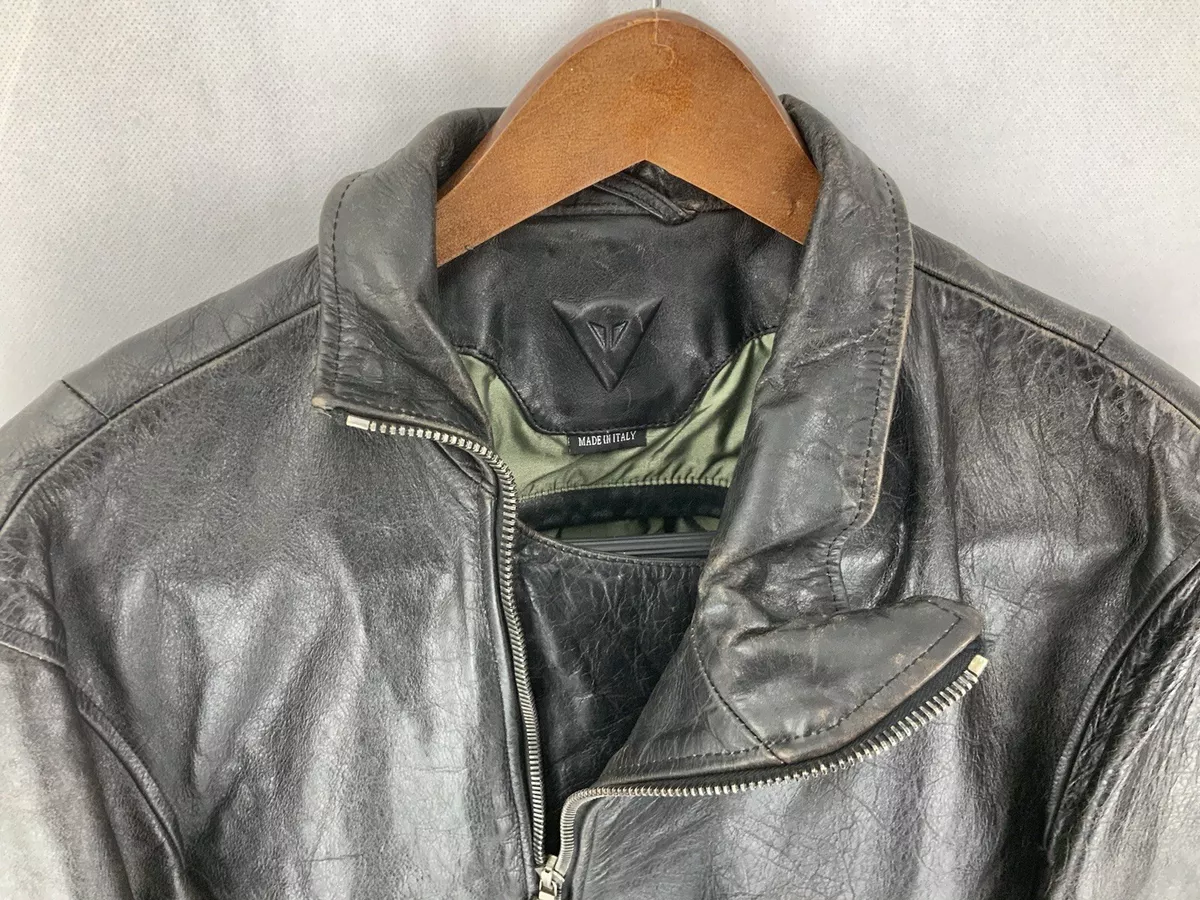 Dainese Codice Controllo 180 Jacket Men's SIZE 52 Italy Motorcycle Rare Full Zip