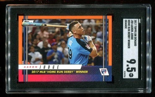 2017 Topps On Demand J50 Aaron Judge SGC 9.5 Mint+ Orange HR Derby Winner~(GC)