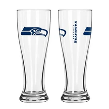 SEATTLE SEAHAWKS 16 OZ GAME DAY LOGO PILSNER GLASS FROM BOELTER FREE SHIP