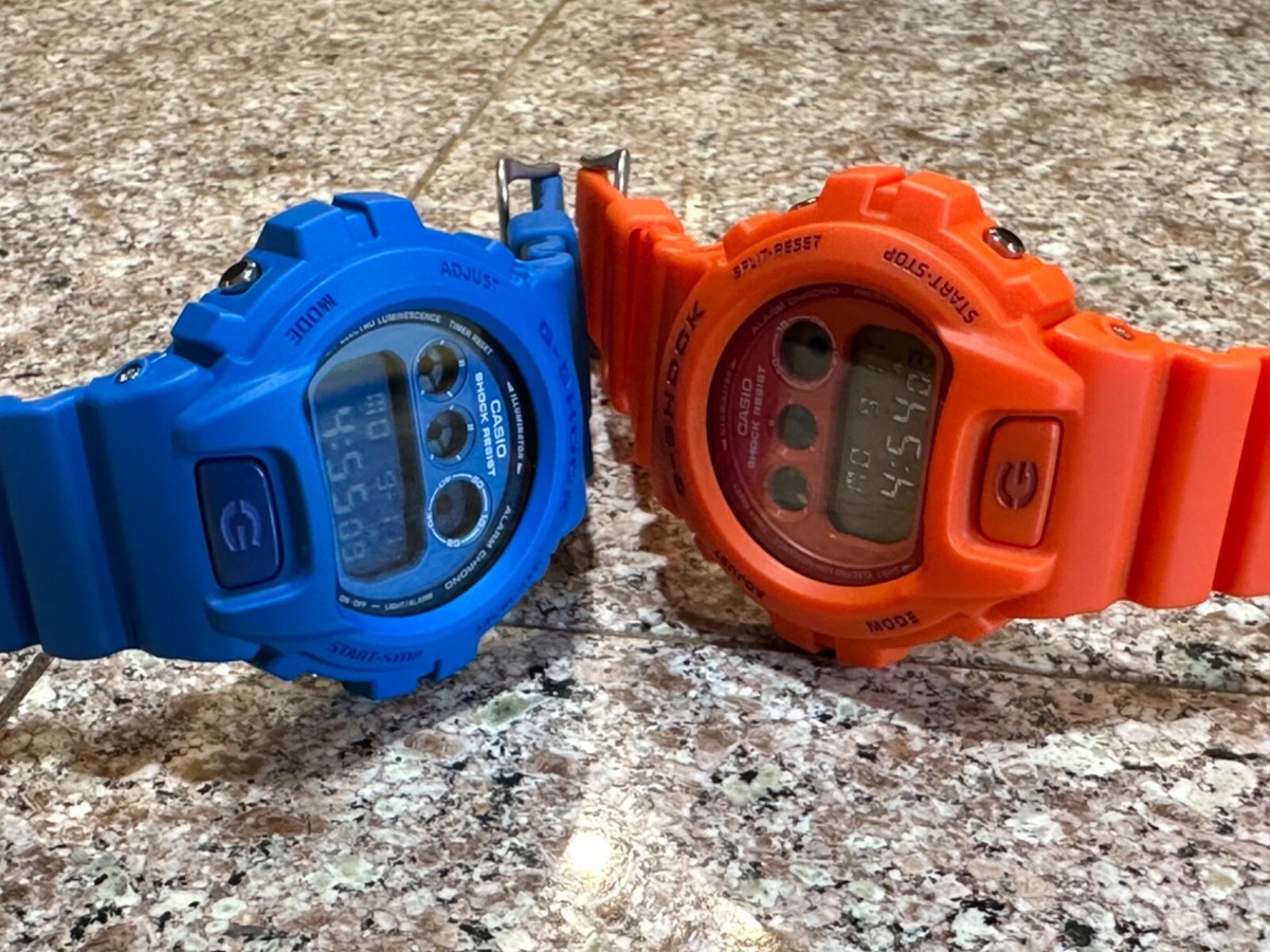 Casio G-Shock DW-6900MM-2 + DW6900MM-4 Combo SET Matte Blue Casio G-Shock DW-6900MM-2 + DW6900MM-4 Combo SET Matte Blue