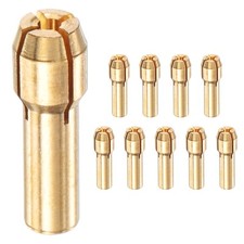 10-Pack Brass Drill Chuck, Quick Change 1.6mm for Rotary Tools 4.2mm Tail Dia