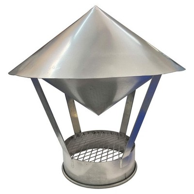 NORDFAB  Weather Cap,Steel,18 ga Thick,Round 811KM0