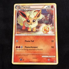 Flareon 26/90 Uncommon HGSS Undaunted Pokemon Lightly Played Non Holo