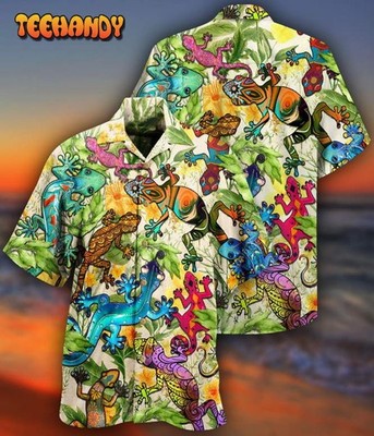 Lizard Animals Back Off Or The Lizard Gets Its Hawaiian Shir