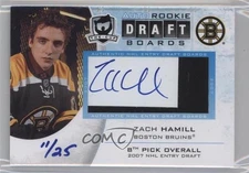 2010-11 Upper Deck The Cup Rookie Draft Boards /25 Zach Hamill #DB-ZH Auto RC