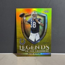 2025 Topps Chrome - Legends of the Gridiron Peyton Manning Yellow Refractor /275