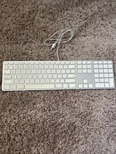 Apple Keyboard White Silver USB Wired Compact Numeric Keypad Model A1243 TESTED