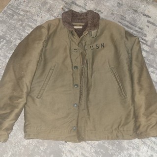 NAVY N 1 DECK JACKET USN WWII WW2 Great Condition
