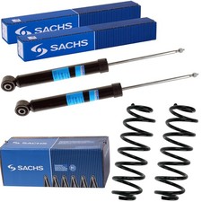2x SACHS STOSSDÄMPFER+FAHRWERKSFEDER HINTEN passend für AUDI A3 SPORTBACK 8PA