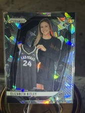2024 Panini Prizm WNBA Elizabeth Kitley #140 Cracked Ice RC Los Vegas Aces