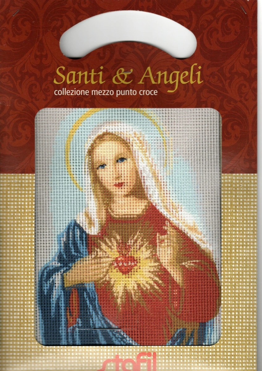 Kit per punto croce, leone colorato Awesocrafts facile schema per punto croce, kit da ricamo forniture regali di Natale, stampato (leone, stampato