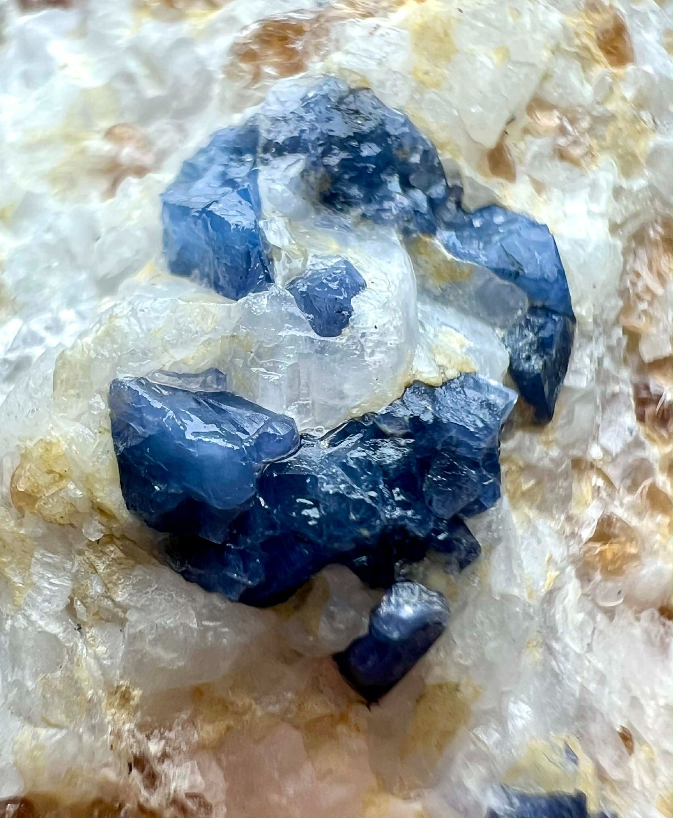 100 Gram Extremely Rare !!! Top Blue Spinel Crystals On Matrix @PAK