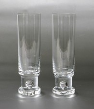 2 Ichendorf Sekt-/Champagnerflöten, Serie Orion Bubble, H.~17,5cm,~250g,~1970er