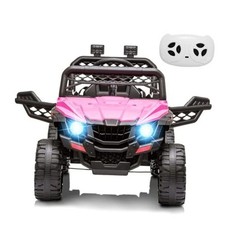 12V Kids Ride on UTV Electric Vehicle for Toddlers Battery Powered Ride On Pink