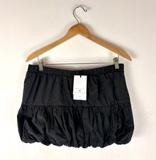 Daisy Street Bubble Hem Puffball Party Clubbing Miniskirt In Charcoal UK14 NWT