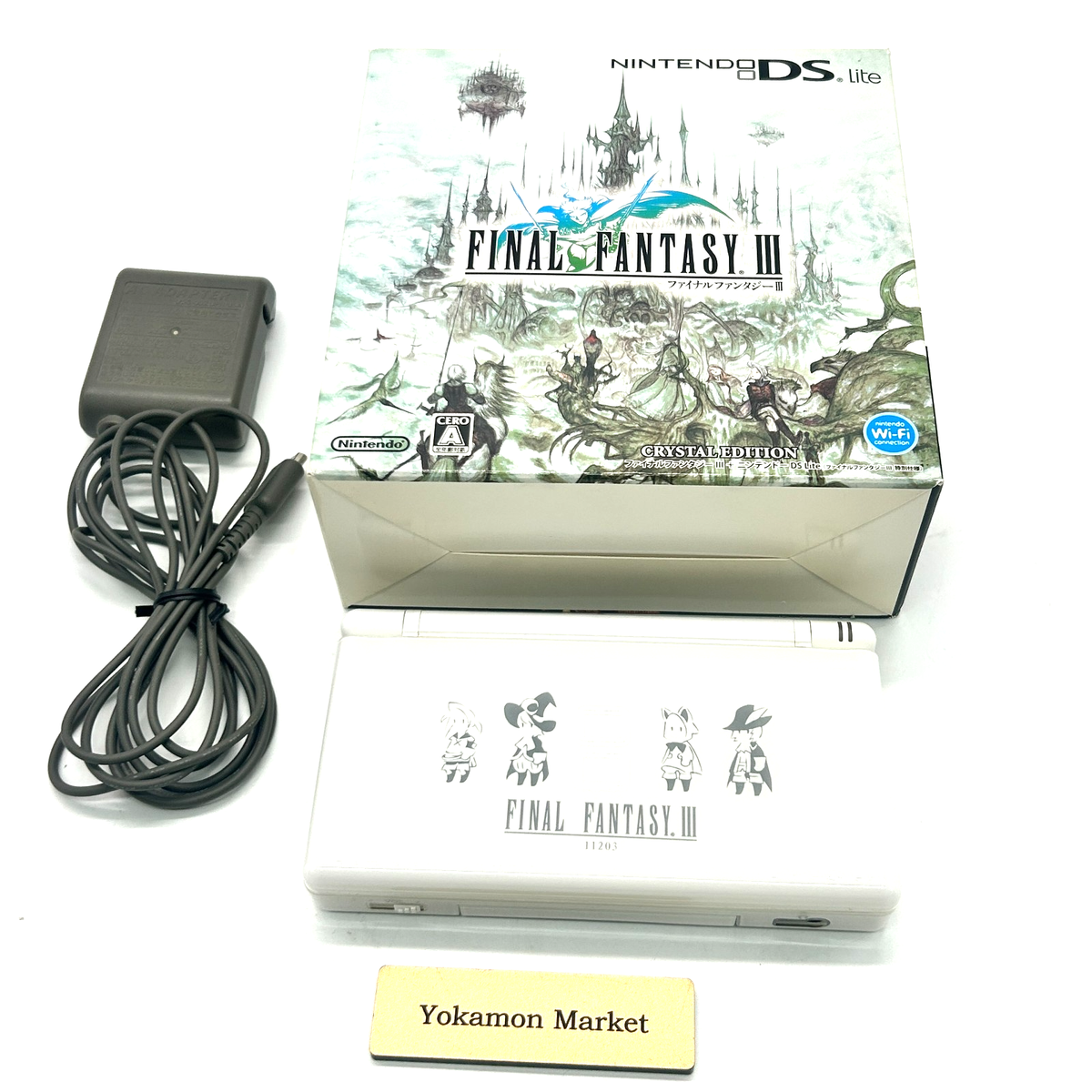 DSLite本体 FF3クリスタルエディション Final Fantasy III Crystal Edition Nintendo DS Lite Japan FF3 game