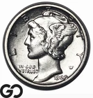 1929-S Mercury Dime, Sharp White, Lustrous Choice Unc++