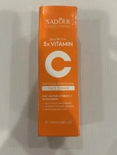 SADOER 5X Heavy Vitamin C Whitening Brightening Skin Active Face Toner 130ml New