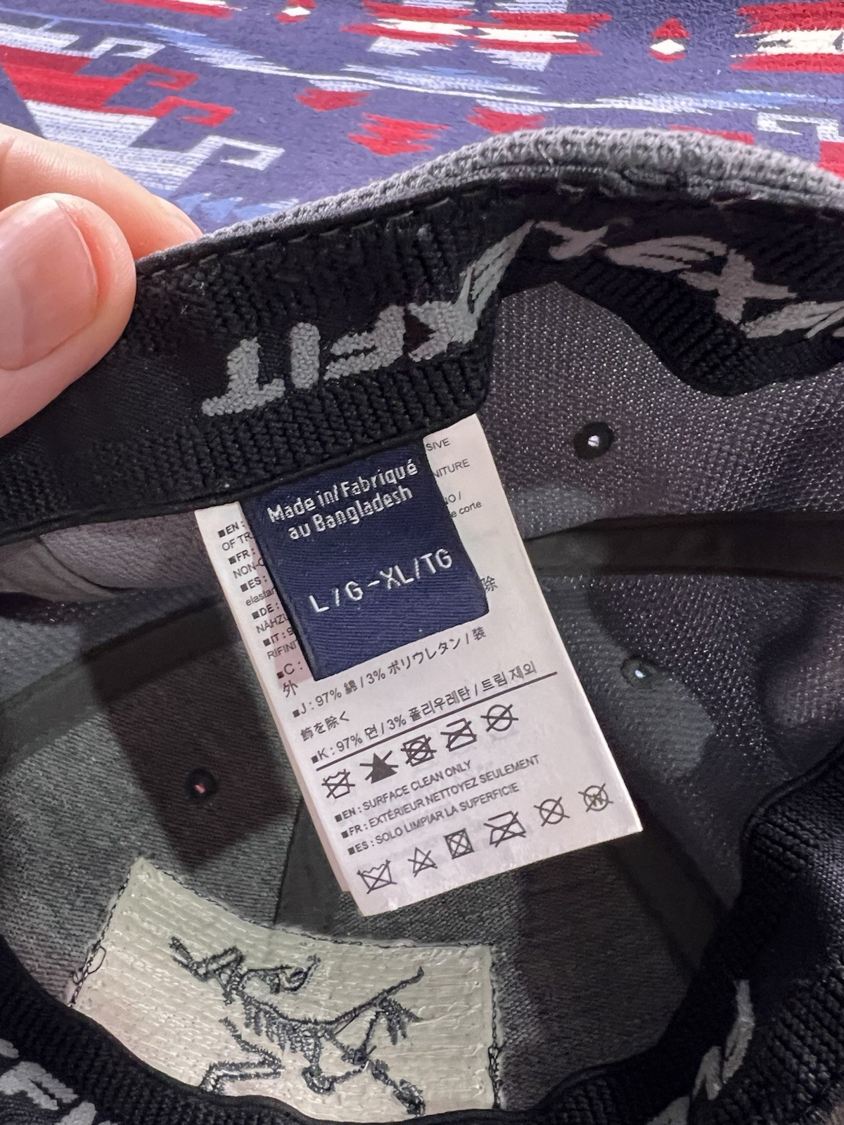 Arc'teryx Leaf BAC Gen 1 Flexfit Bird Distressed Arcteryx Mesh Back Hat Cap L/XL