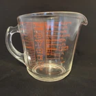 Vintage PYREX 4 Cup (32oz) Measuring Cup #532 D Handle Red Lettering