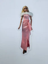 Brand New Blonde Barbie Doll in Pink 1.75" by 4.5" Planner Sticker