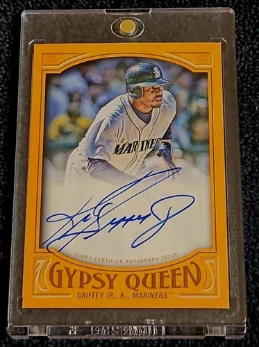 KEN GRIFFEY JR. 2016 Topps Gypsy Queen On Card Auto #GQAKG /25 Mariners HOF HTF