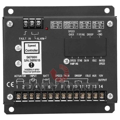 New In Box   S6700H Generator Electronic Generator Speed Controller Panel *yt