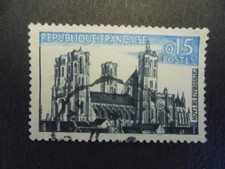 TIMBRE FRANCE / YT 1235/Cathédrale de Laon/ 1960