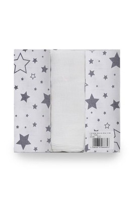 MUSLIN 3er-Set 70x80 BabyBoom Sternchen