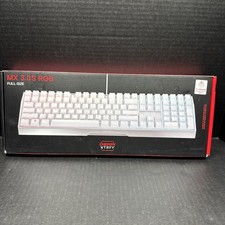 Cherry XTRFY MX 3.0S RGB Full-Size Mechanical Gaming Keyboard, White, Brand New