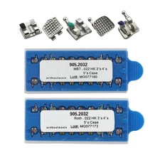 Dental Orthodontic Brackets Braces Metal Roth MBT 022 345 Hooks 5-5 MIM Mini