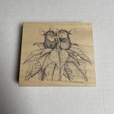 Stampa Rosa House Mouse Designs Rubber Stamp 276 Silent Mice Christmas 1998