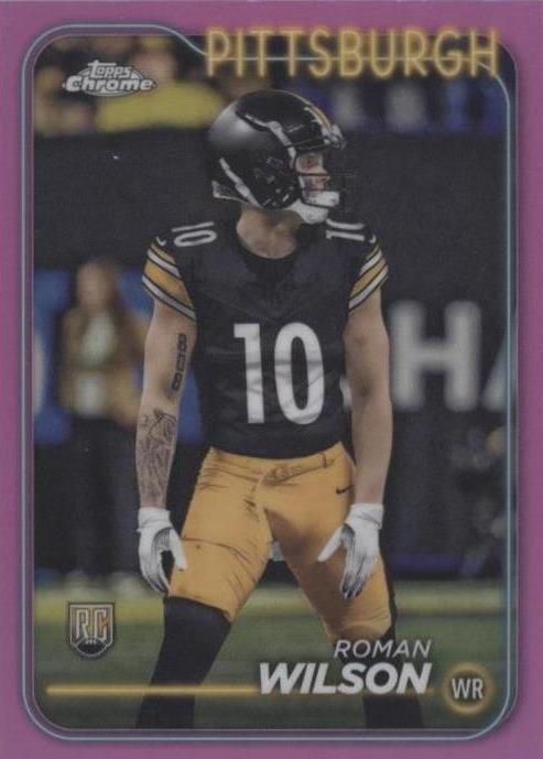 Ron Wilson Rookie Card 2024 Topps Chrome - Rookies Roman Wilson #230 Pink Refractor (RC) for ...