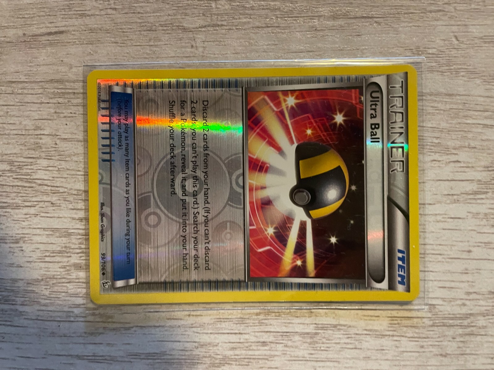 Ultra Ball Reverse Holo 99/106 Pokemon Flashfire