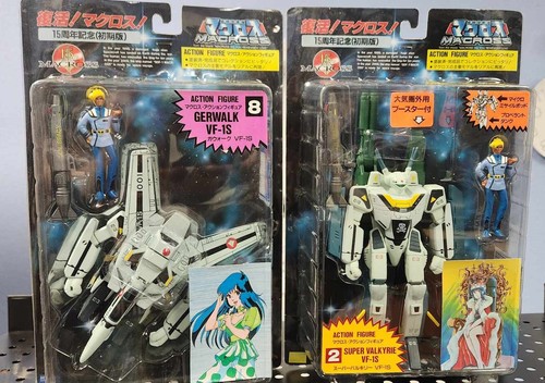 Robotech Pvc ARII Macross 15th Super Valkyrie VF-1s Fokker Figure set MOC PVC ...