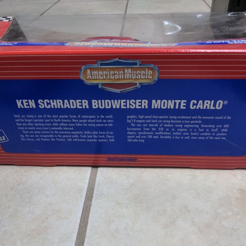 Ertl American Muscle NASCAR Budweiser Monte Carlo #25 Ken Schrader NIB 1:18 - Picture 7 of 10