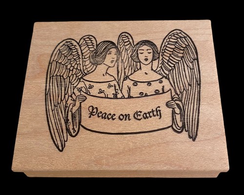 Peace On Earth Angel Stamp By Past Time Stamps Mounted Stamp - Picture 8 of 9