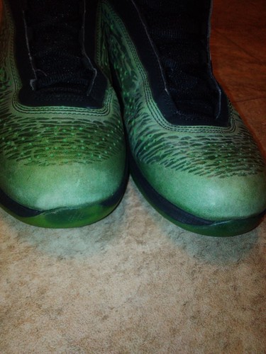 Nike Air Jordan 2011 26 Sz 10 Warrior Pack Black/Neo Lime 100% Authentic - Picture 7 of 13