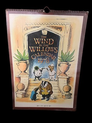 Der Wind in den Weiden 1978 großer Wandkalender Vintage selten