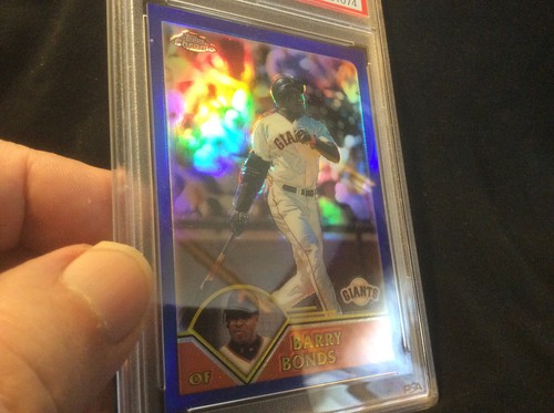 '03 TOPPS CHROME BARRY BONDS REF #245 WITH 4, SHARP CORNERS. A '9' REALLY, PSA! - Picture 11 of 20