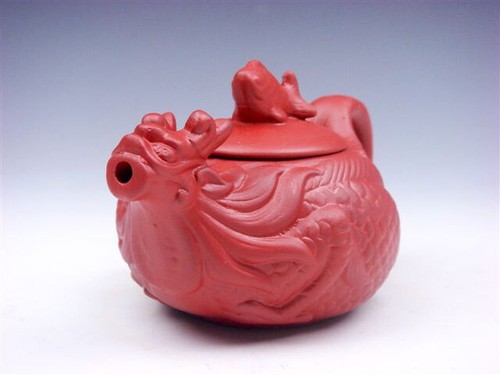 YiXing Zisha Clay Dragon Shaped Teapot Fish Lid Tea Brewing 150ML #03152401 - Picture 4 of 10
