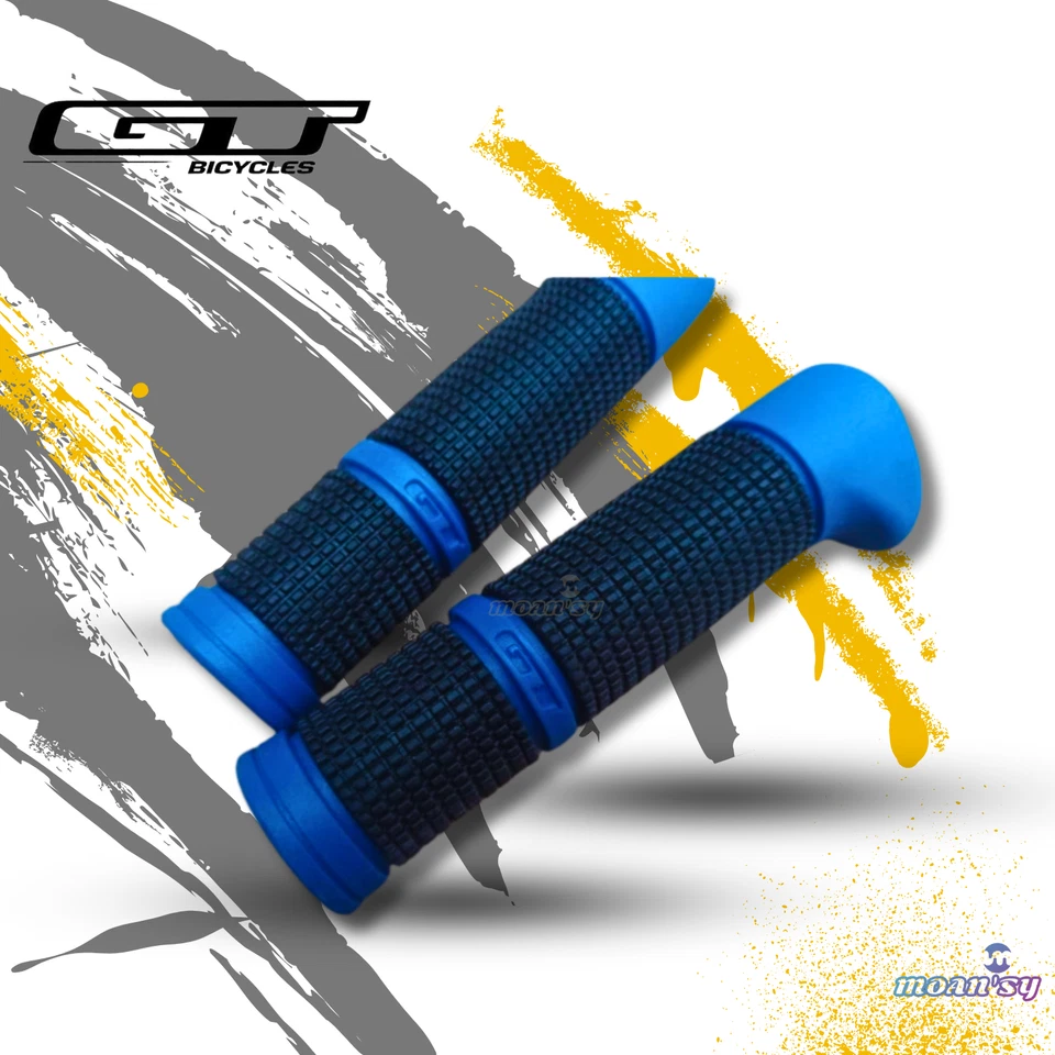 GT Bike BMX bicycle Handlebar Grip Rubber 1 pair grip 130mm Blue - Image 2 of 4