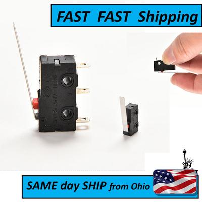 2 PACK - Tact Switch KW11-3Z 5A 250V Microswitch 3PIN Buckle