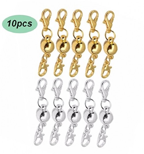 10pcs Magnetic Clasps Hooks Bracelet Necklace Connectors For DIY Jewelry Finding 10pcs Magnetic Clasps Hooks Bracelet Necklace Connectors For DIY Jewelry Finding