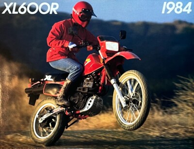 1984 Honda XL600R 4-page sales brochure-literature Vintage XL 600