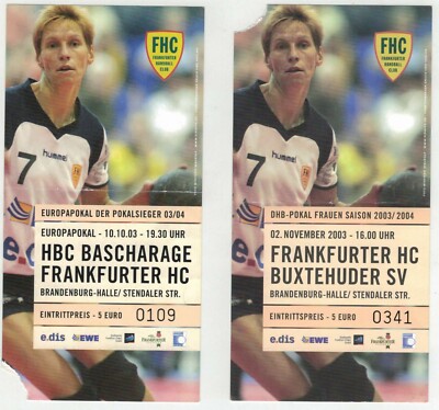 Eintrittskarte Handball FHC -HBC Bascharage-Buxtehuder SV, FFo 2003