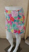 LILLY PULITZER Reversible Cotton Wrap Skirt Floral Sz 2
