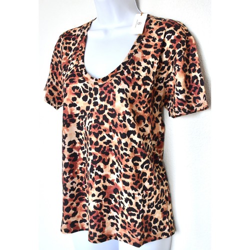 CAMISETA AG ADRIANO GOLDSCHMIED HENSON ANIMAL PRINT ELÁSTICA CAMUFLAJE INDÓMITO COÑAC. Talla M - Imagen 5 de 11