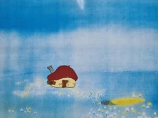 Hanna Barbera Vintage Original 1980s TV SMURFS Animation Art Production Cel #142